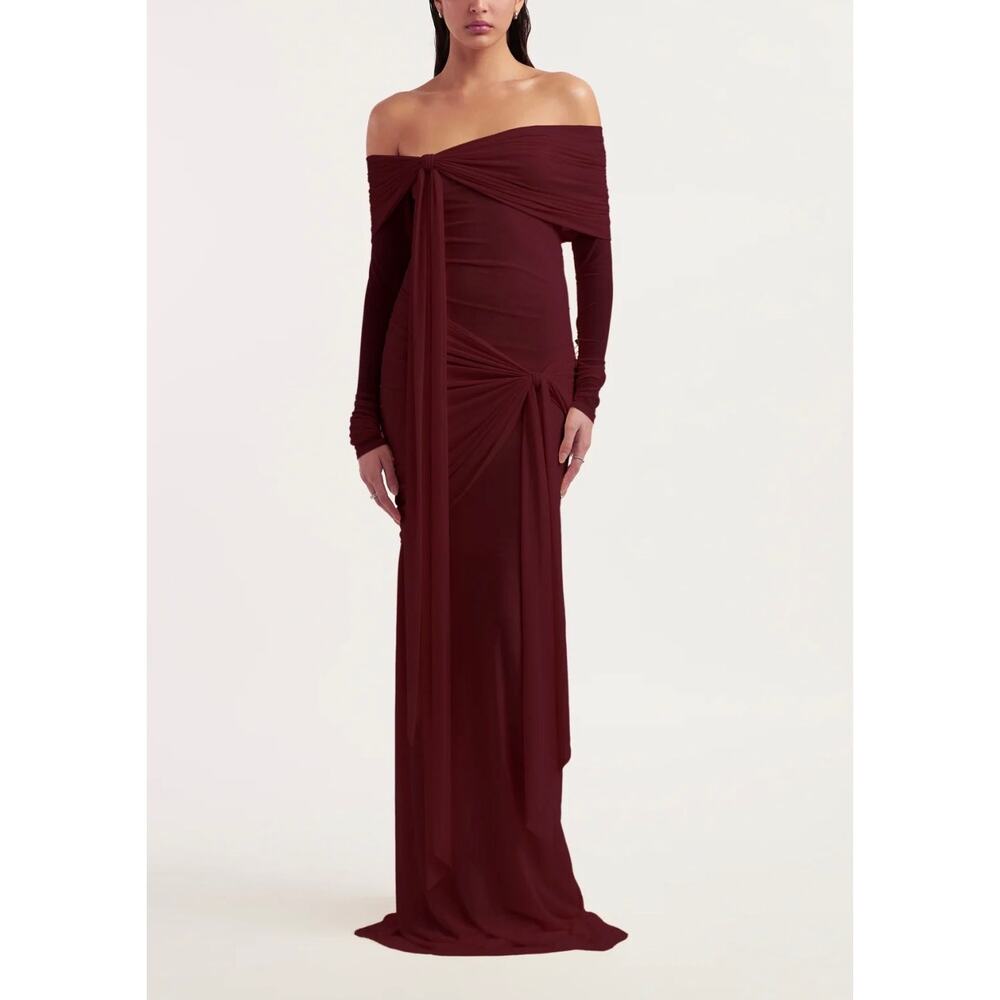 Deme By Gabriella Heloise Gown Burgundy Red size Large